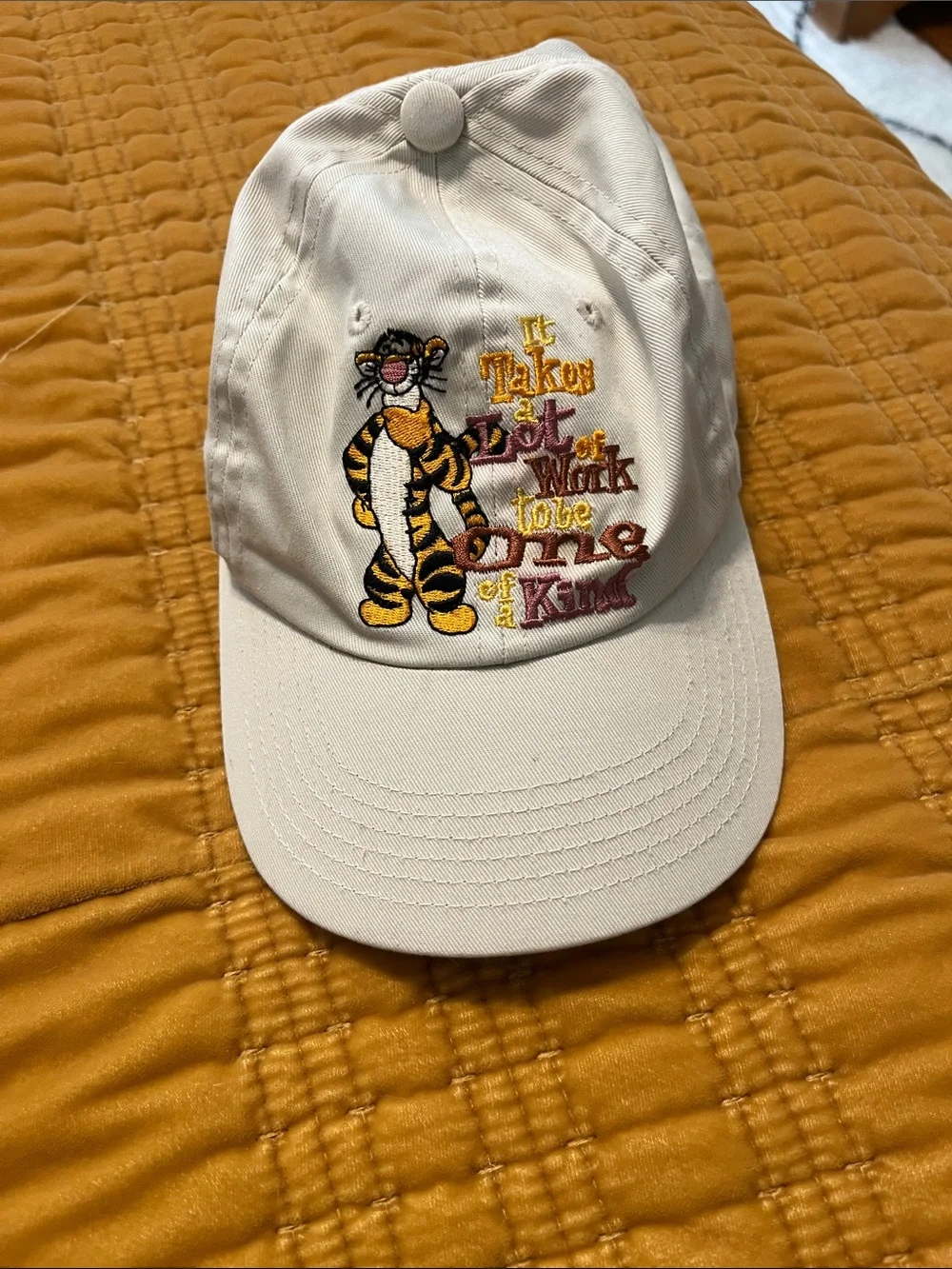 Disney Cream Baseball Cap with Tigger